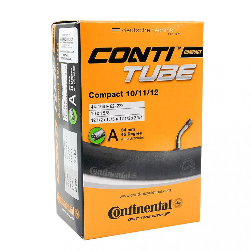 Continental Камера Continental Compact 10-11-12" 44-194 -> 62-222 AV34мм 45° (182211) - зображення 1