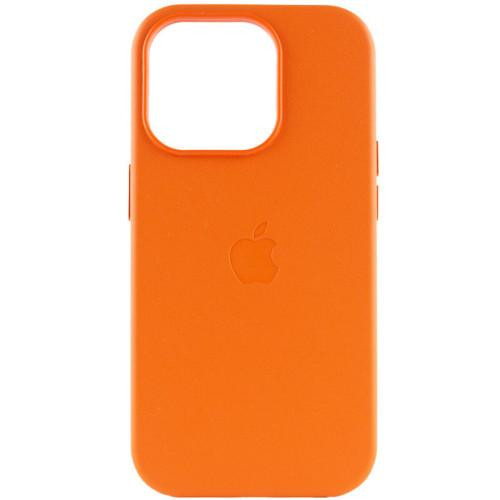 Borofone Leather AAA Full Magsafe IC for iPhone 14 Pro Orange (Leat14POrange) - зображення 1