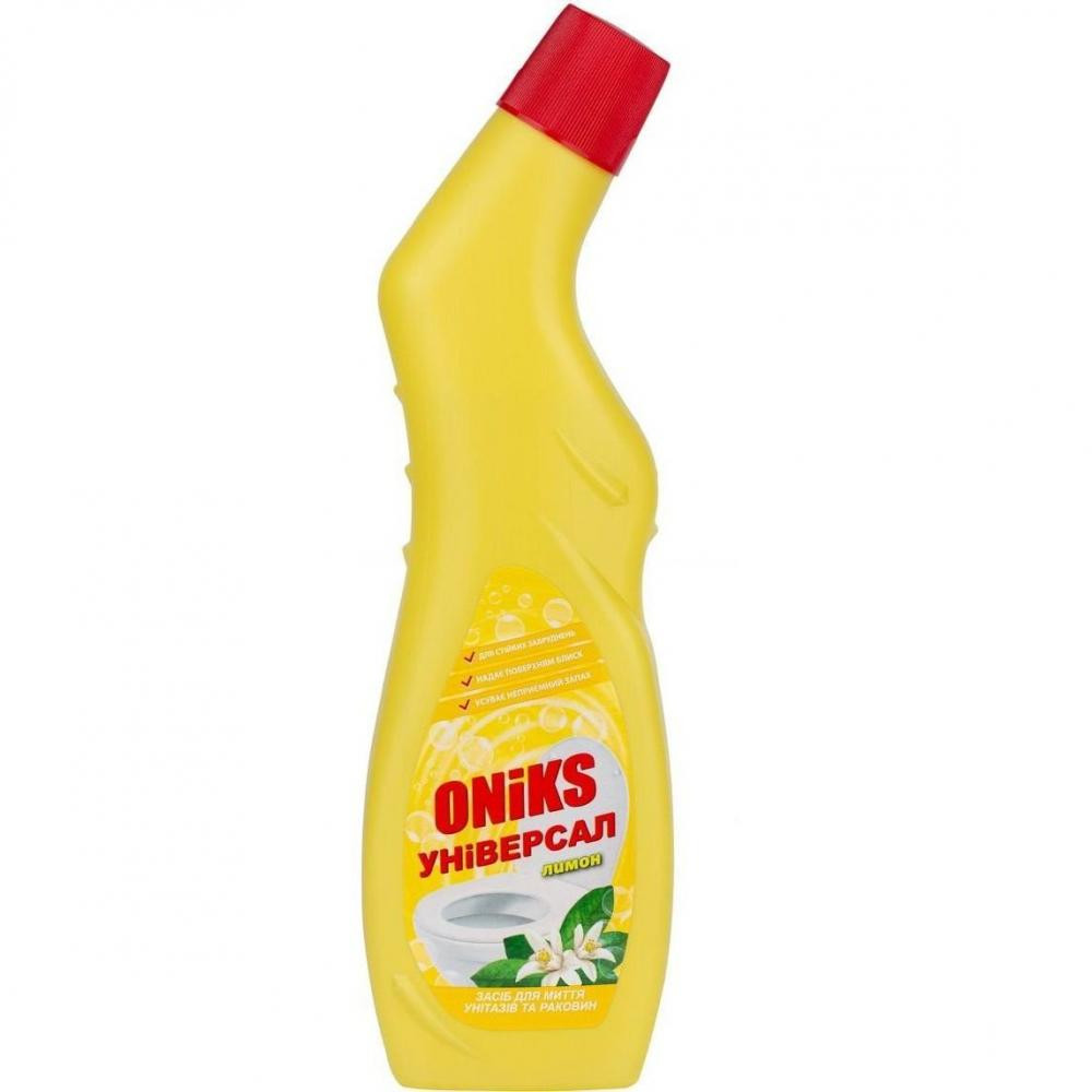 Oniks Універсальний гель  Лимон санітарно-гігієнічний 0.75 л (4820191760028) - зображення 1