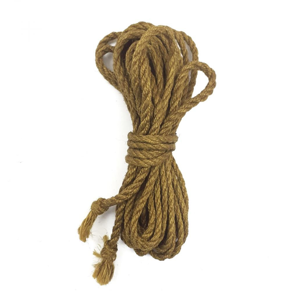 Art of Sex Джутовая веревка BDSM 8 метров, 6 мм, цвет золотой (SO5207) - зображення 1