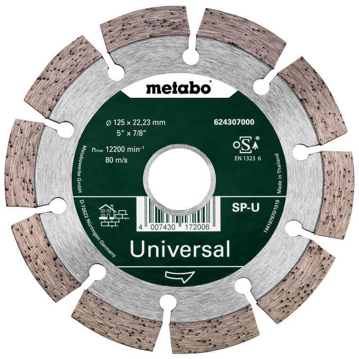 Metabo Universal SP-U 125x22,23мм (624296000) - зображення 1