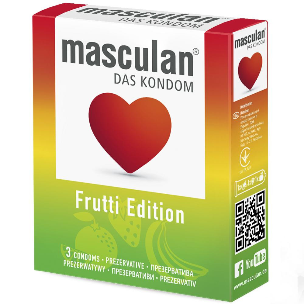 Masculan Frutti Edition 3 шт (4019042001032) - зображення 1