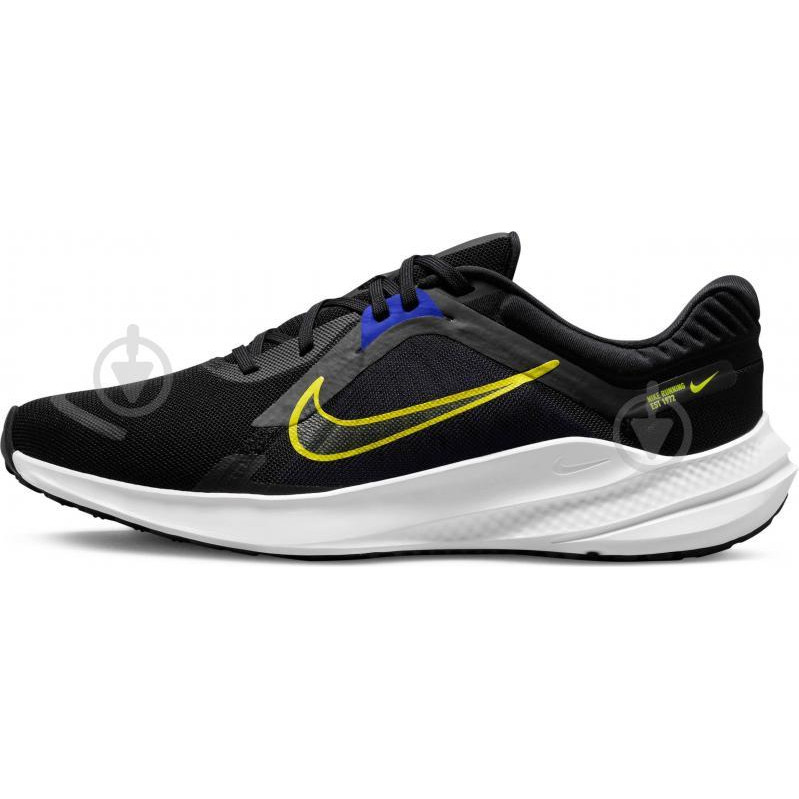 Nike Чоловічі кросівки для бігу  Quest 5 DD0204-008 42 (8.5US) 26.5 см Black/High Voltage-Racer Blue-Whit - зображення 1