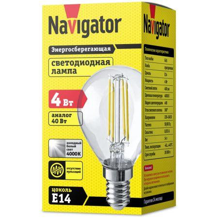 Navigator 61342 NLL-F-G45-4-230-4K-E14 filament - зображення 1