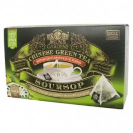 Sun Gardens Чай зеленый SourSop 20 пакетиков-пирамидок по 2.5 г, 0 г (4820082707439)