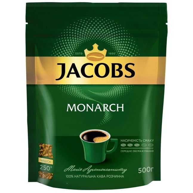 Jacobs Monarch розчинна 500г (8714599108932) - зображення 1