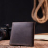 Vintage Чоловічий шкіряний вінтажний портмоне коричневого кольору з кишенею для монет Shvigel (2416613) - зображення 7