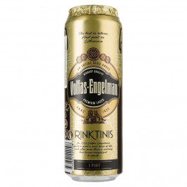 Volfas Engelman Пиво  Rinktinis Premium Lager, світле, 5,2%, з/б, 0,568 л (921773) (4770301229108)