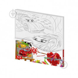 Danko Toys Картина по номерам №4 «Машинки» 31*31см (PX-07-04)