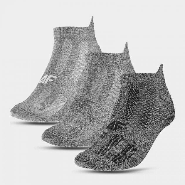 4F Набір шкарпеток  Socks Cas M201 4FAW23USOCM201-91M 39-42 3 пари Сірий (5904698392858) - зображення 1