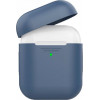 AHASTYLE Силиконовый чехол  дуо для Apple AirPods Navy blue (AHA-02020-NBL) - зображення 1
