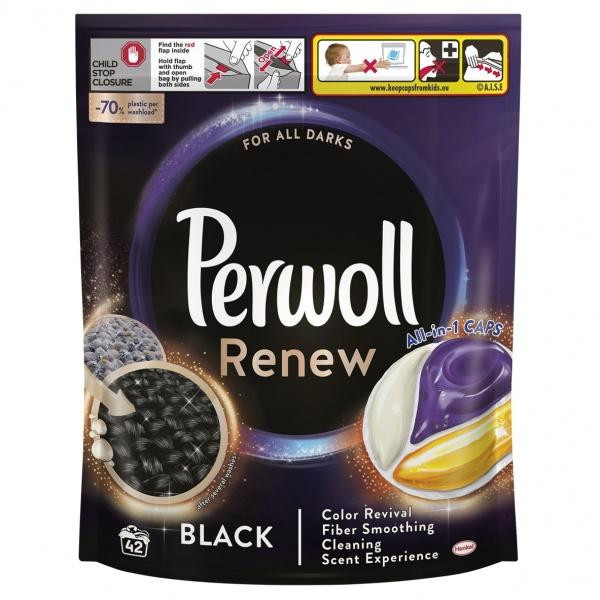 Perwoll Капсули Renew для темних та чорних речей 42 шт (9000101575545) - зображення 1