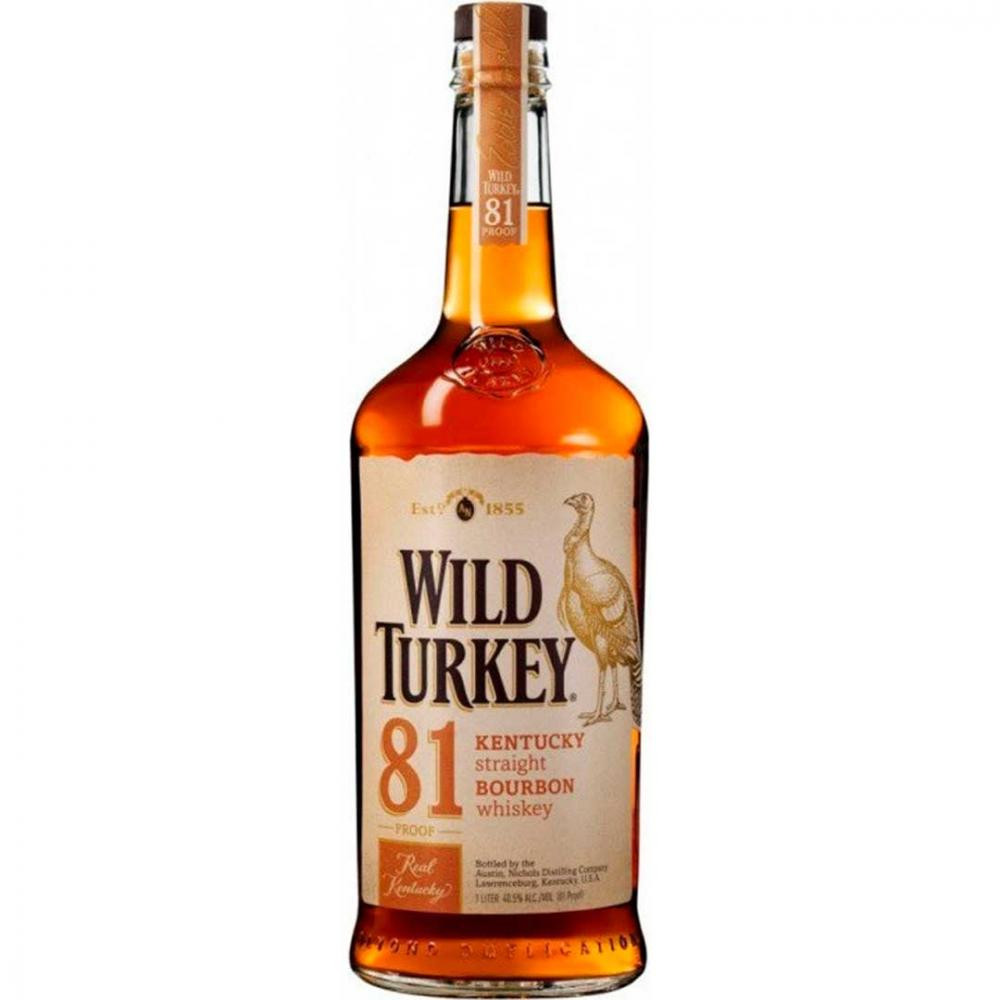 Wild Turkey Бурбон  81 до 8 років витримки 1 л 40,5% (721059841009) - зображення 1