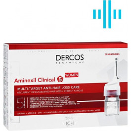 Vichy Средство против выпадения волос  Dercos Aminexil Clinical 5 комплексного действия для женщин 21 х 6 