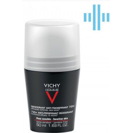 Vichy Дезодорант шариковый  Deo Anti-Transpirant 72H для мужчин 50 мл (3337871320362)