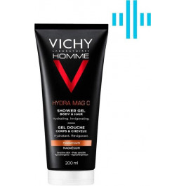 Vichy Гель для душа  Homme Тонизирующий для волос и тела 200 мл (3337871320355)