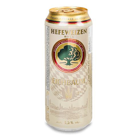 Eichbaum Пиво  Premium Hefeweizen Hell світле нефільтроване, 5,2%, ж/б, 0,5 л (574252) (4054500113766) - зображення 1