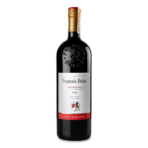 Francois Dulac Вино  IGP red dry, 1 л (3263286316266) - зображення 1