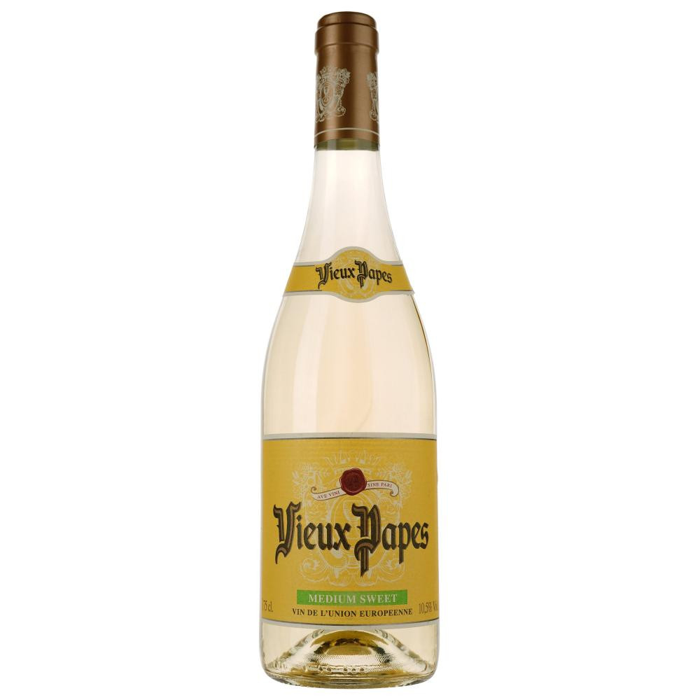 Vieux Papes Вино  Blanc біле напівсолодке, 11%, 750 мл (3175529654243) - зображення 1
