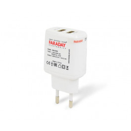 Faraday Electronics Блок живлення  18W/OEM з 2 USB виходами 5V/1A+2.4A