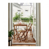 IKEA NAMMARO, 705.103.00, Табурет, для саду, складаний, світло-коричневий морилка, 37х45 см - зображення 4