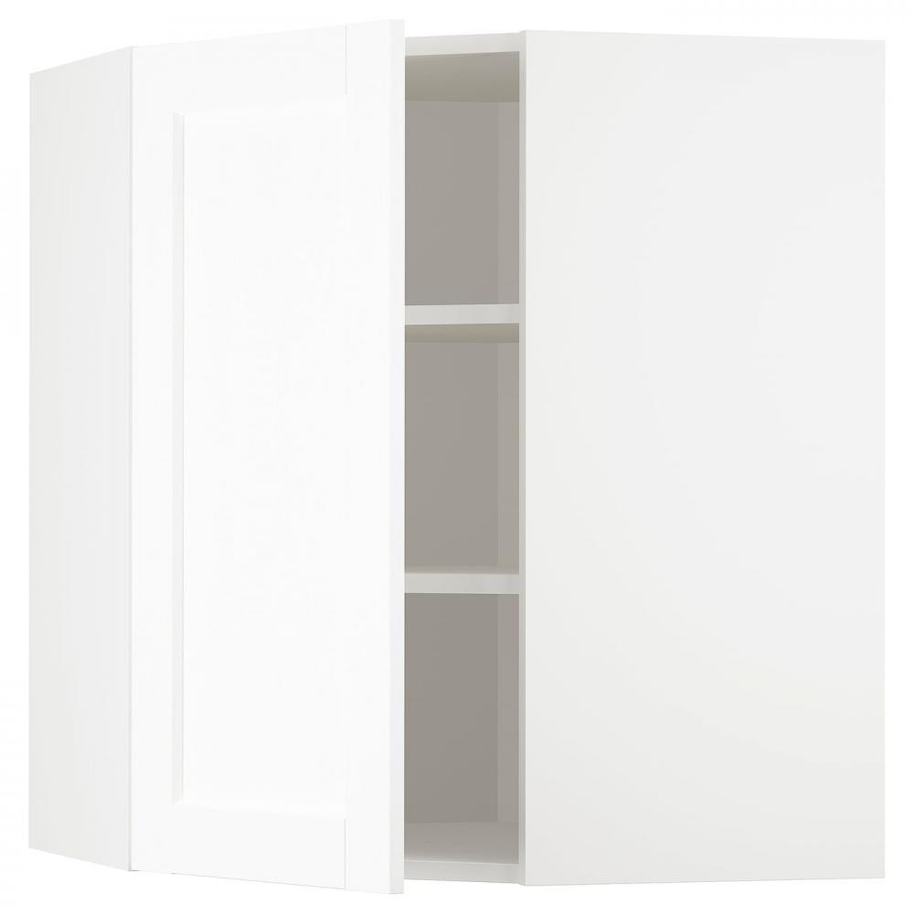 IKEA METOD 694.736.00 кутова навісна шафа з полицями, Enkoping білий/ефект білого дерева - зображення 1