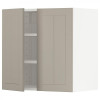 IKEA METOD 094.685.88 навісна шафа з полицями/2 двер, білий/Stensund beige - зображення 1
