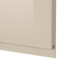 IKEA METOD 694.578.98 навісна шафа з полицями/2 двер, білий/Voxtorp глянцевий світло-бежевий - зображення 2