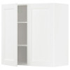 IKEA METOD 494.734.65 навісна шафа з полицями/2 двер, Enkoping білий/ефект білого дерева - зображення 1