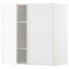 IKEA METOD 494.700.23 навісна шафа з полицями/2 двер, білий/Voxtorp глянцевий/білий - зображення 1