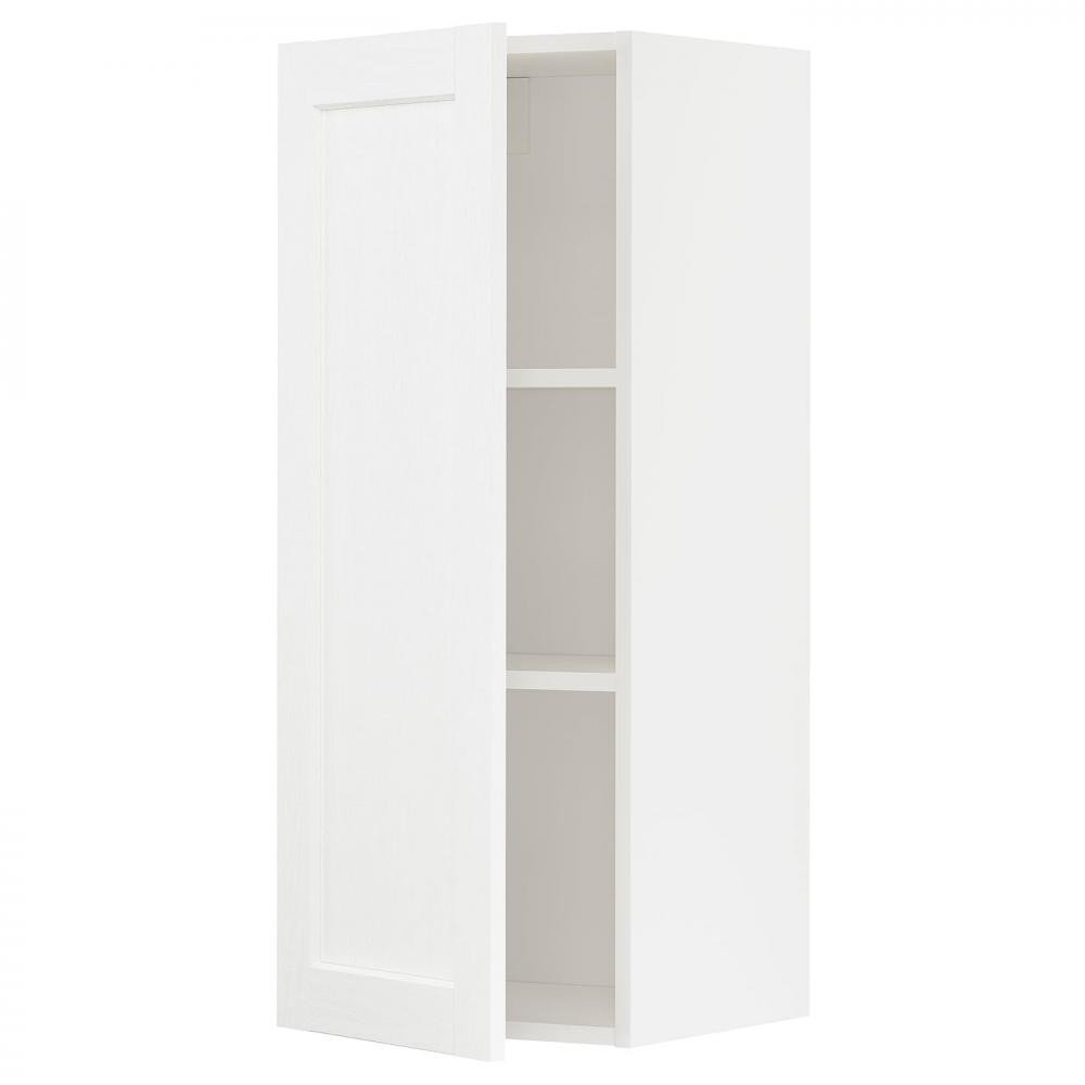 IKEA METOD 394.734.61 навісна шафа з полицями, Enkoping білий/ефект білого дерева - зображення 1
