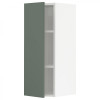 IKEA METOD 094.622.99 навісна шафа з полицями, білий/Бодарп сіро-зелений - зображення 1