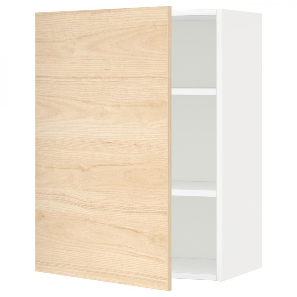 IKEA METOD 794.602.11 навісна шафа з полицями, білий/Askersund світлий попелястий малюнок - зображення 1