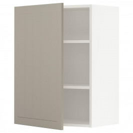IKEA METOD 794.557.90 навісна шафа з полицями, білий/Stensund beige