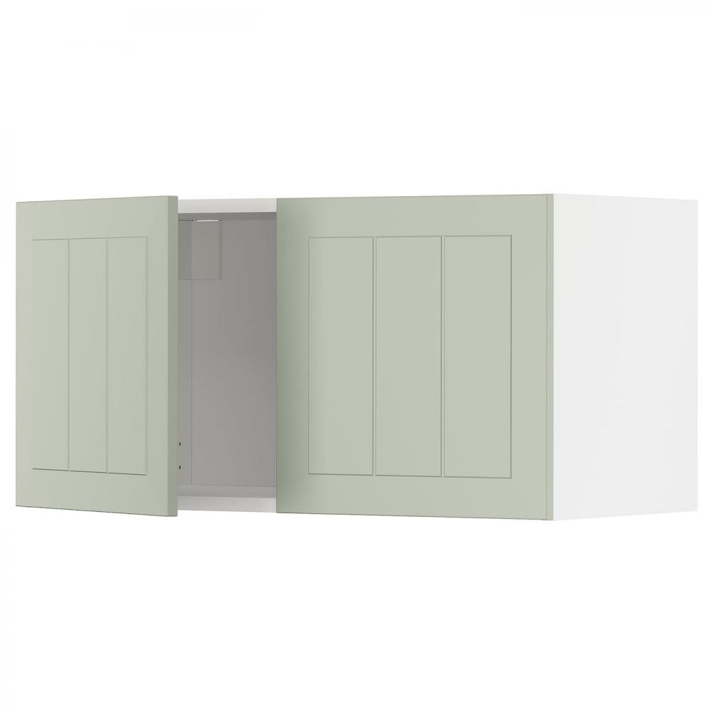 IKEA METOD194.862.52 навісна шафа/2 двер, білий/Stensund світло-зелений - зображення 1