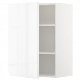 IKEA METOD 694.638.18 навісна шафа з полицями, білий/Voxtorp глянцевий/білий