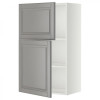IKEA METOD194.659.33 навісна шафа з полицями/2 двер, білий/Bodbyn сірий - зображення 1