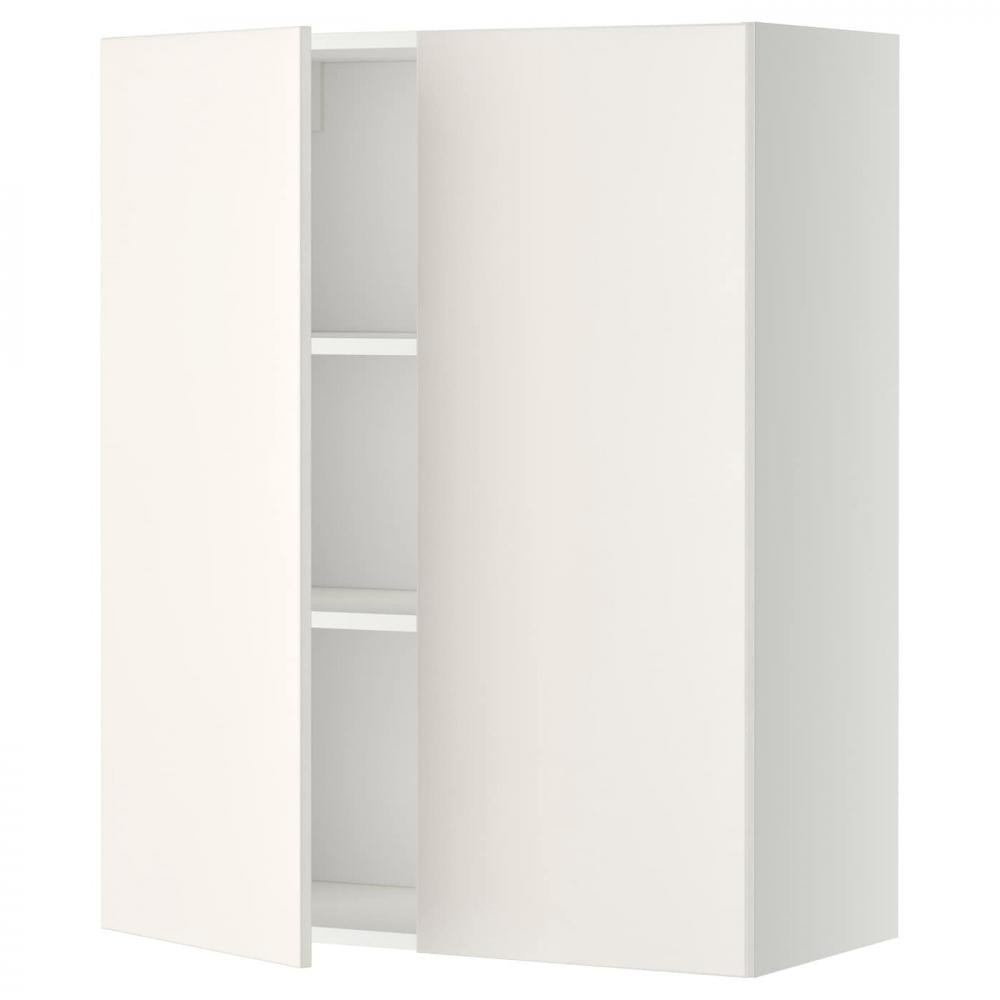 IKEA METOD194.689.98 навісна шафа з полицями/2 двер, білий/Veddinge білий - зображення 1