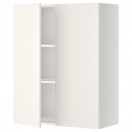 IKEA METOD194.689.98 навісна шафа з полицями/2 двер, білий/Veddinge білий