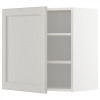 IKEA METOD194.572.40 навісна шафа з полицями, білий/Lerhyttan світло-сірий - зображення 1