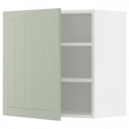 IKEA METOD394.868.40 навісна шафа з полицями, білий/Stensund світло-зелений