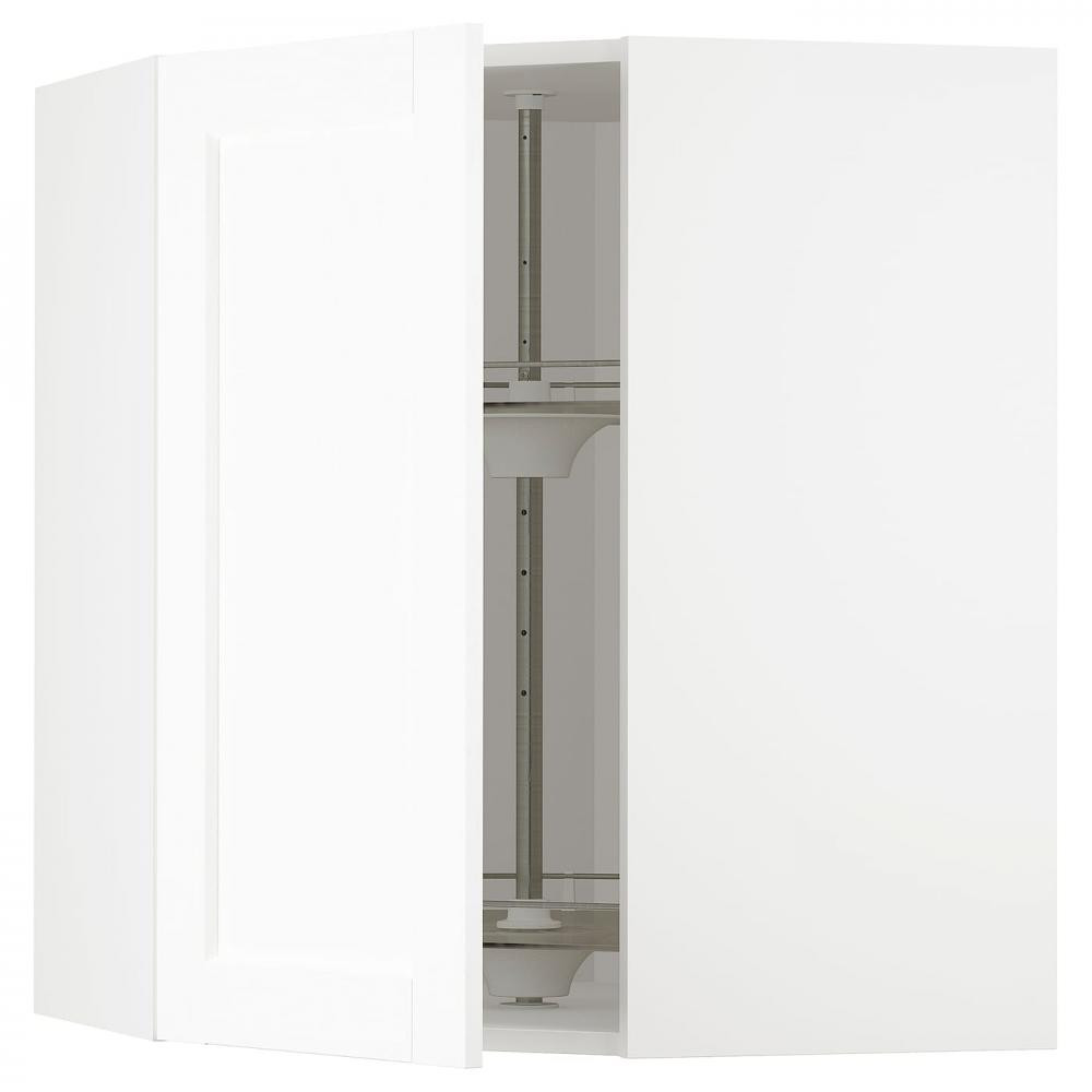 IKEA METOD394.736.06 кутова навісна шафа з каруселлю, Enkoping білий/імітація дерева білий - зображення 1