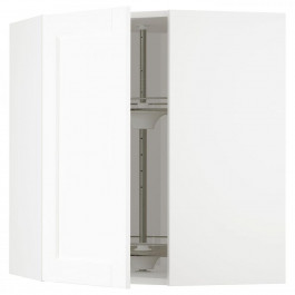 IKEA METOD394.736.06 кутова навісна шафа з каруселлю, Enkoping білий/імітація дерева білий