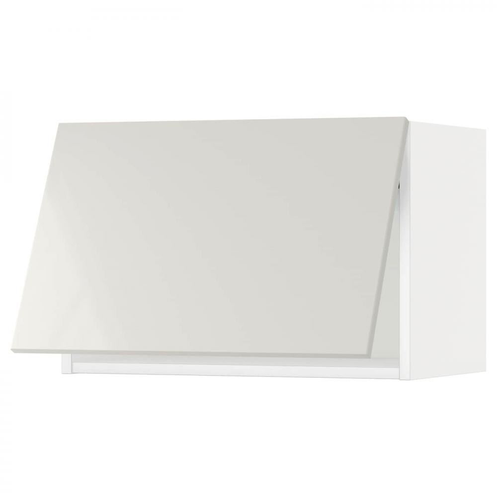 IKEA METOD593.918.22 навісна шафа поз, білий/Ringhult світло-сірий - зображення 1