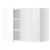 IKEA METOD394.670.35 навісна шафа з полицями/2 двер, білий/Ringhult білий - зображення 1