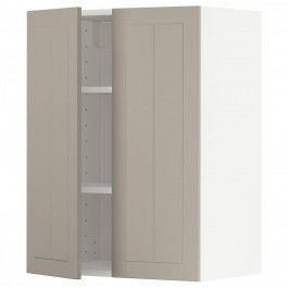 IKEA METOD494.607.88 навісна шафа з полицями/2 двер, білий/Stensund beige