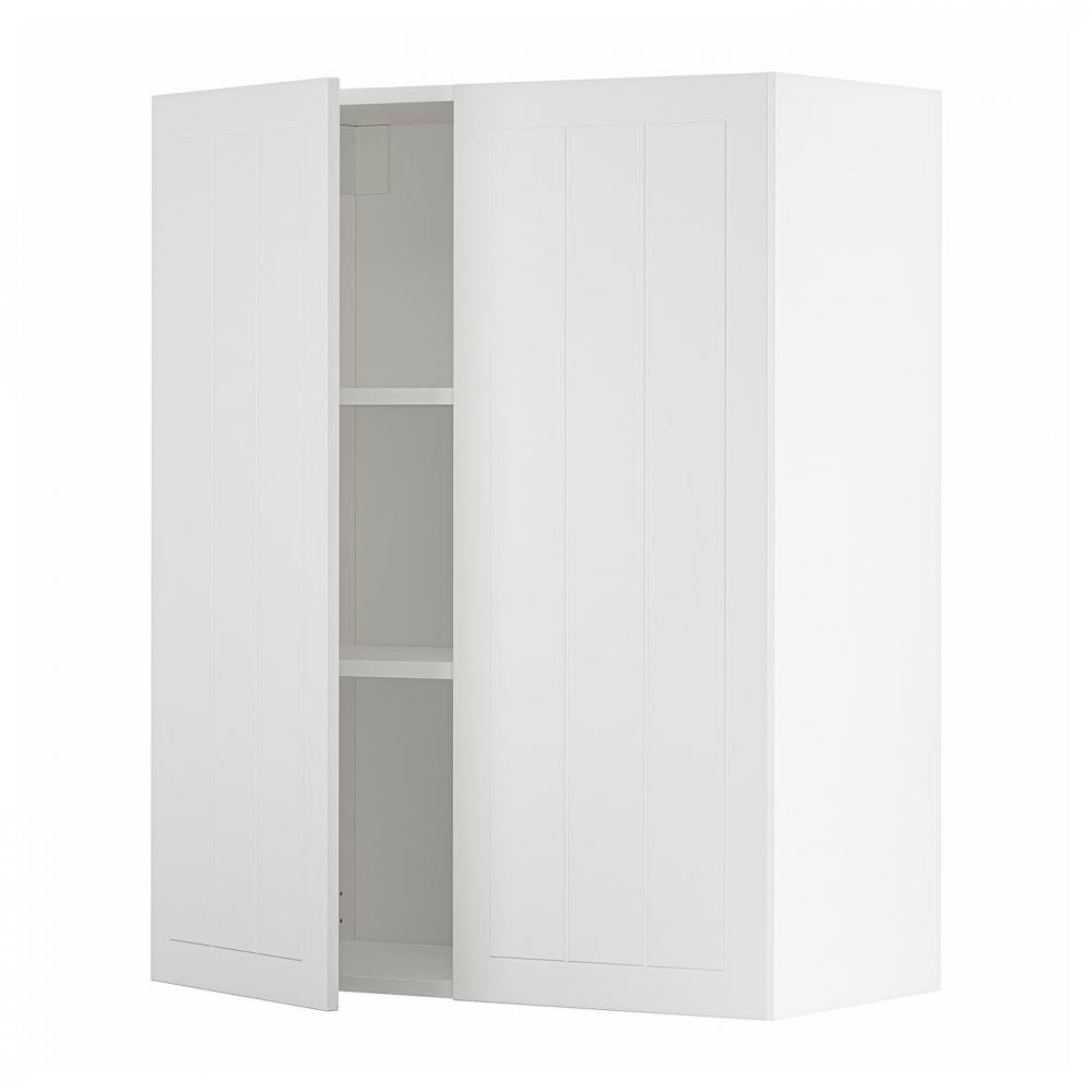 IKEA METOD494.626.88 навісна шафа з полицями/2 двер, білий/Stensund білий - зображення 1
