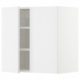 IKEA METOD494.582.38 навісна шафа з полицями/2 двер, білий/Ringhult білий