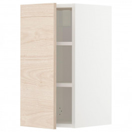 IKEA METOD494.670.92 навісна шафа з полицями, білий/Askersund світлий попелястий малюнок