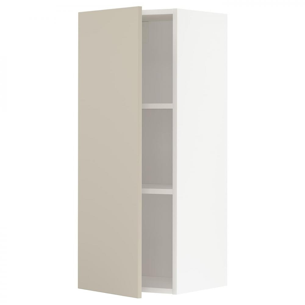 IKEA METOD394.683.70 навісна шафа з полицями, білий/Havstorp бежевий - зображення 1